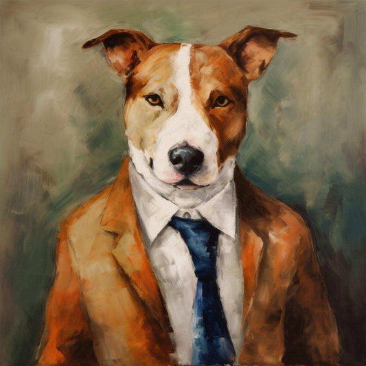 Abstract portrait painting,Dog,Vintage Wall Art,3d print texture,Wall Art Canvas print,Digital Download files