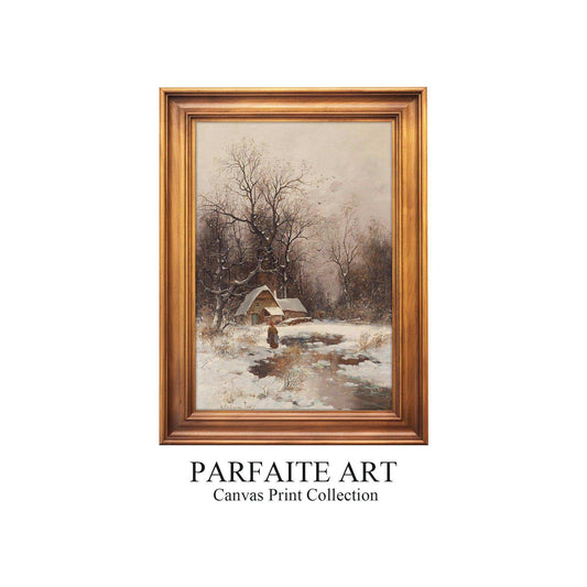 Landscape Canvas Painting Prints,World Famous Paintings Series,Moody Wall Decor,High-Quality Waterproof Decorative Canvas Art, Hotel Aisle Living Room Home Decor Art, Giclée Printing Technique