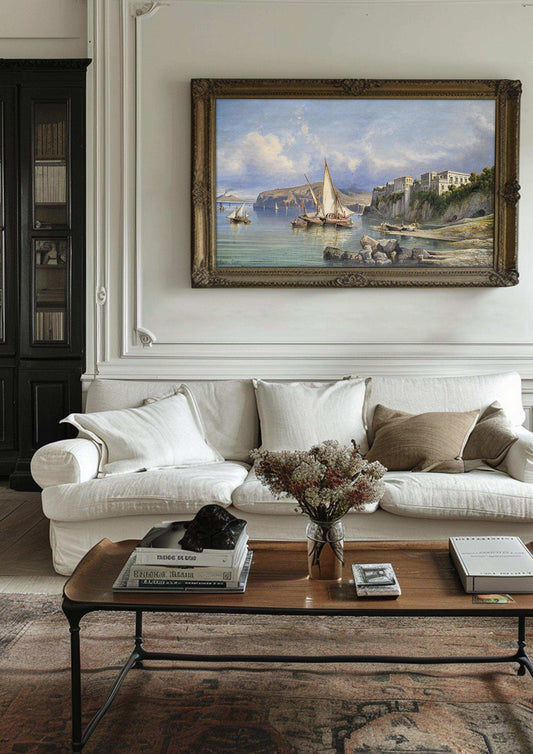 Giclée Prints Framed Landscape Canvas ,Art Gallery Wall,Moody Wall Decor #47