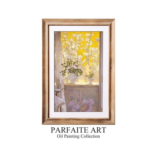 a picture of a cat sitting on a window sill