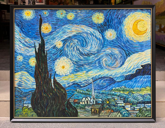 The Starry Night (1889) - Vincent van Gogh Handmade Painted