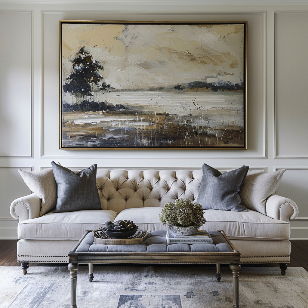 Art Above the Sofa: Selecting the Perfect Abstract Oil Painting