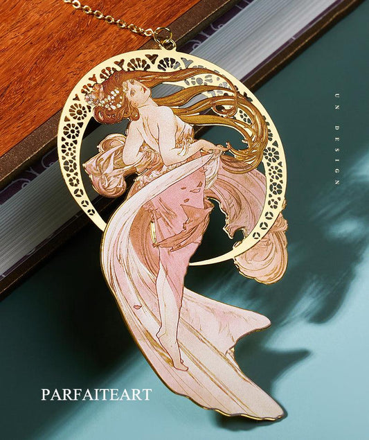 Alphonse Mucha,Gifts Metal, Bookmarker, Christmas Gifts,Alphonse mucha seasons,unique gifts 8x4.9cm 1