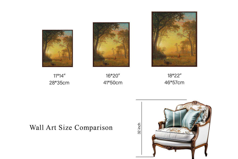 Landscape Canvas Prints - Immersive Art for Elegance and Inspiration，Moody Wall Decor，Giclée Printing Technique