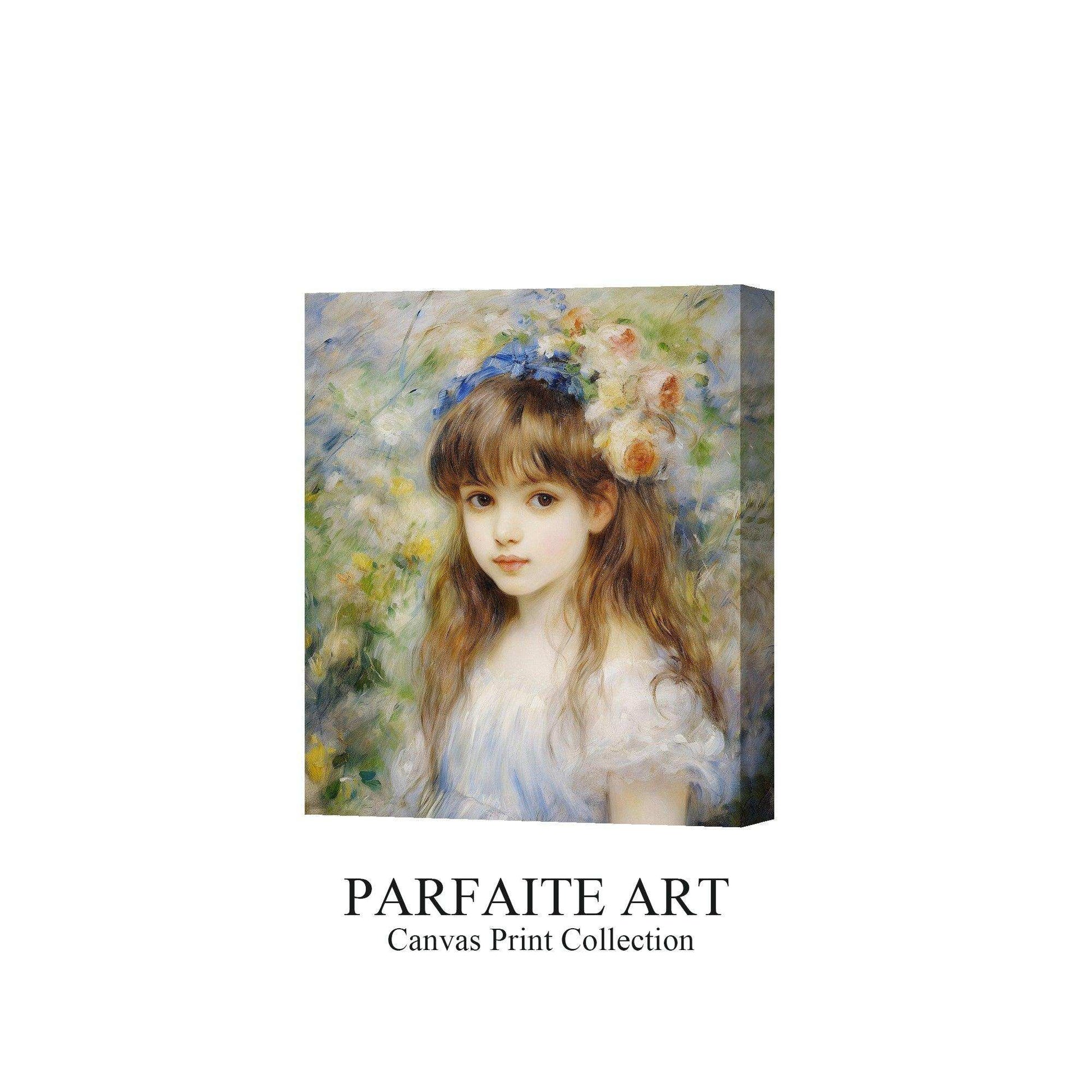 Impressionist Girl - Colorful Canvas Art for a Captivating Home Ambiance，Printable Art，Canvas Framed