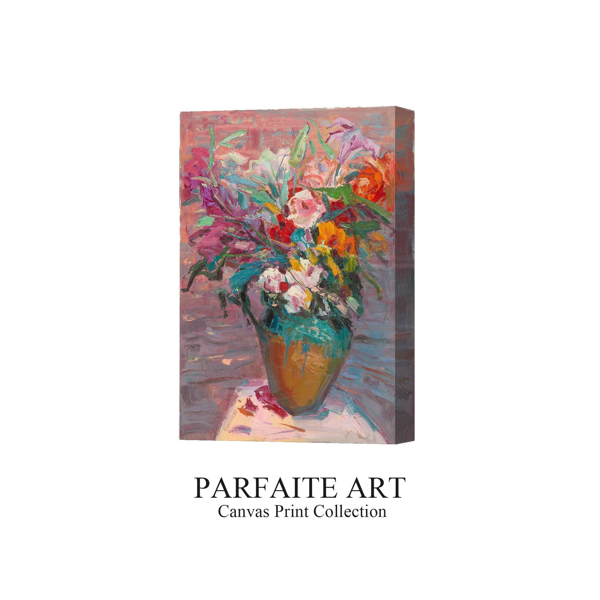 Decorative Wall Art Prints,Impressionist Art Style Floral Plants,Framed Canvas Print #116 NO Frame