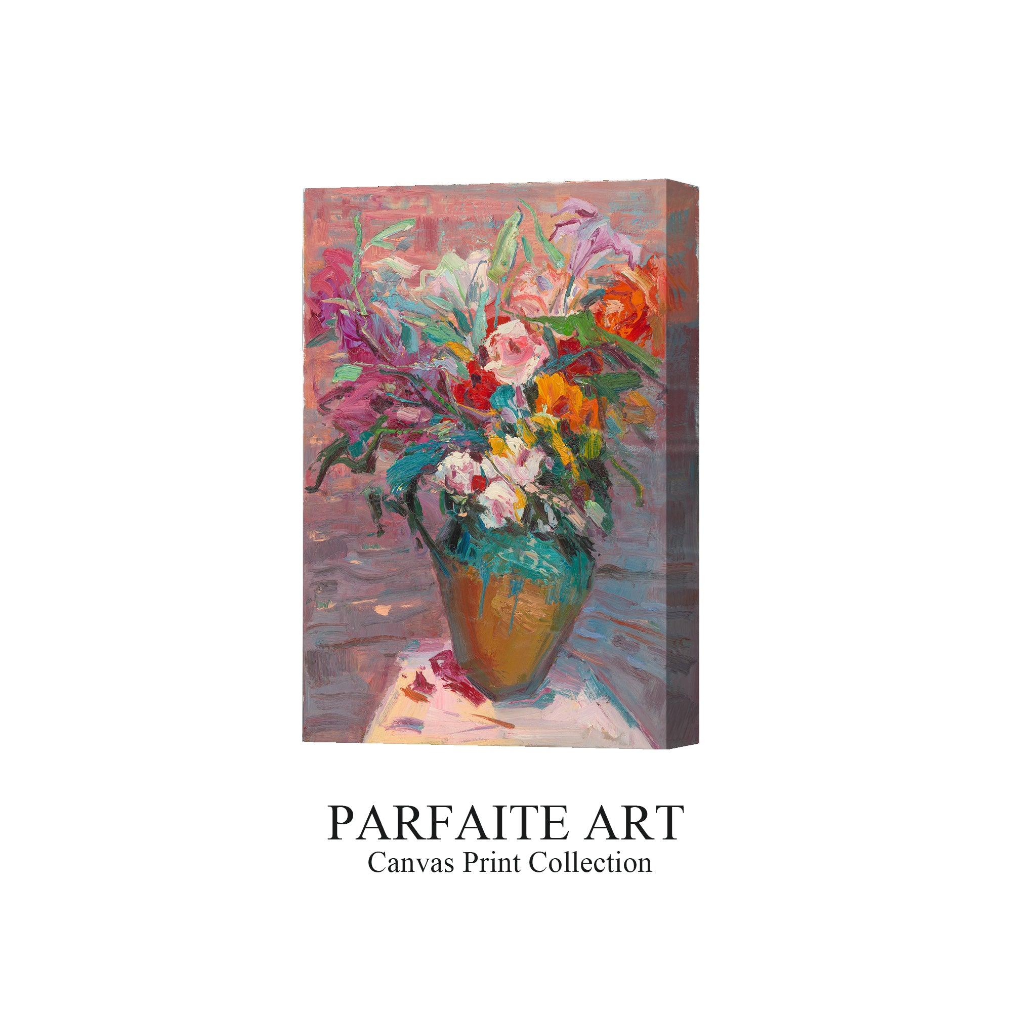 Decorative Wall Art Prints,Impressionist Art Style Floral Plants,Framed Canvas Print #116 NO Frame