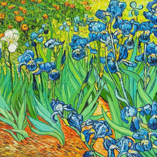 Irises (1889) - Vincent van Gogh Handmade Painted