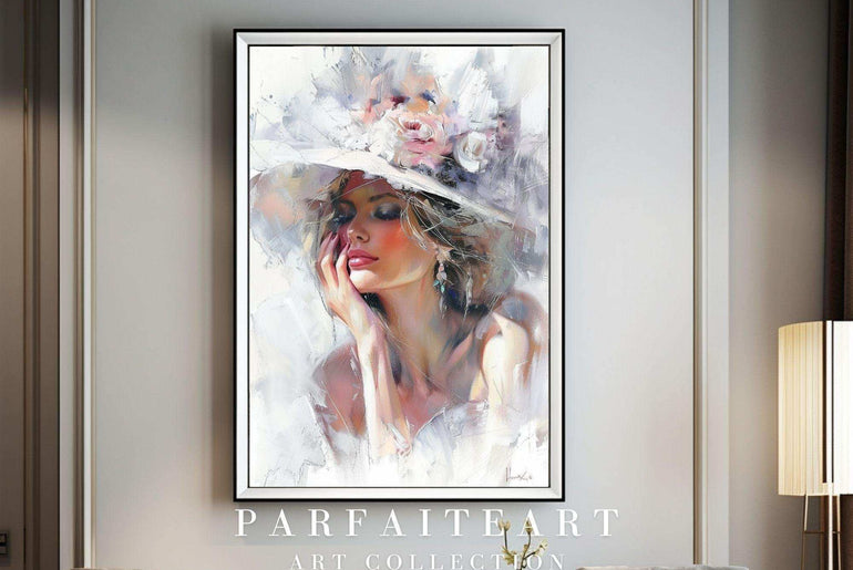 Oil Painting Lady Portrait,Wall Art Prints,Digital Download Files P21