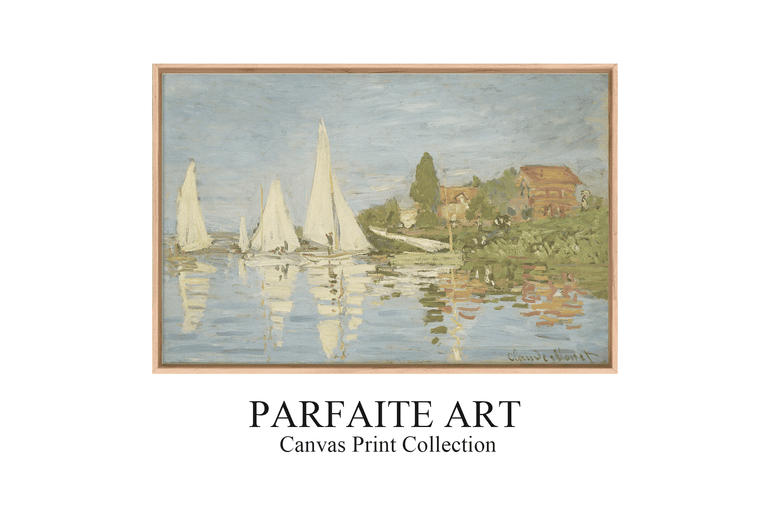 Regattas at Argenteuil, 1872 by Claude Monet | Impressionism Wall Art | Framed Giclee Print