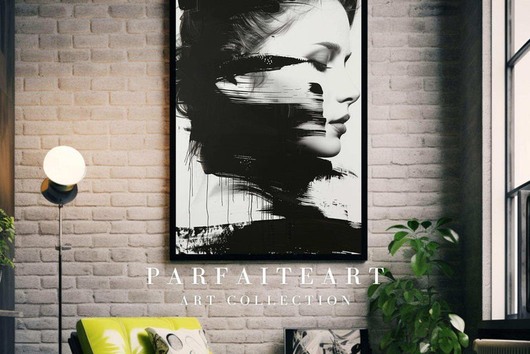 Abstract Ink Art Portrait, Fashion Art,Wall Art Prints,Digital Download Files P16