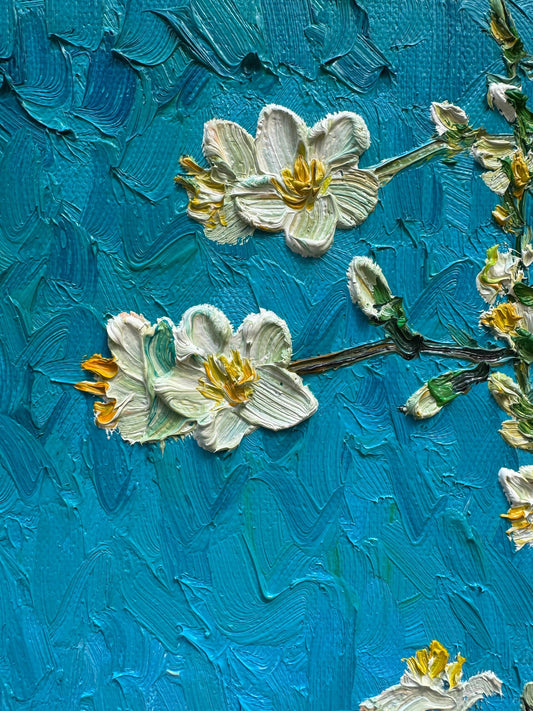 Almond Blossoms (1890) - Vincent van Gogh Handmade Painted