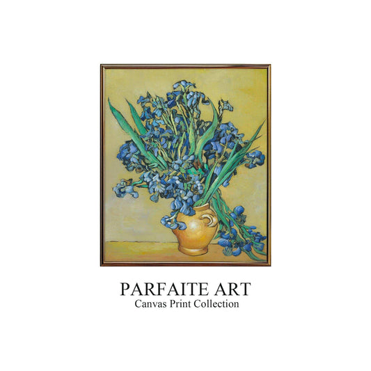 Contemporary Art, Flora Art Deco, Giclée Prints,Framed Canvas #123