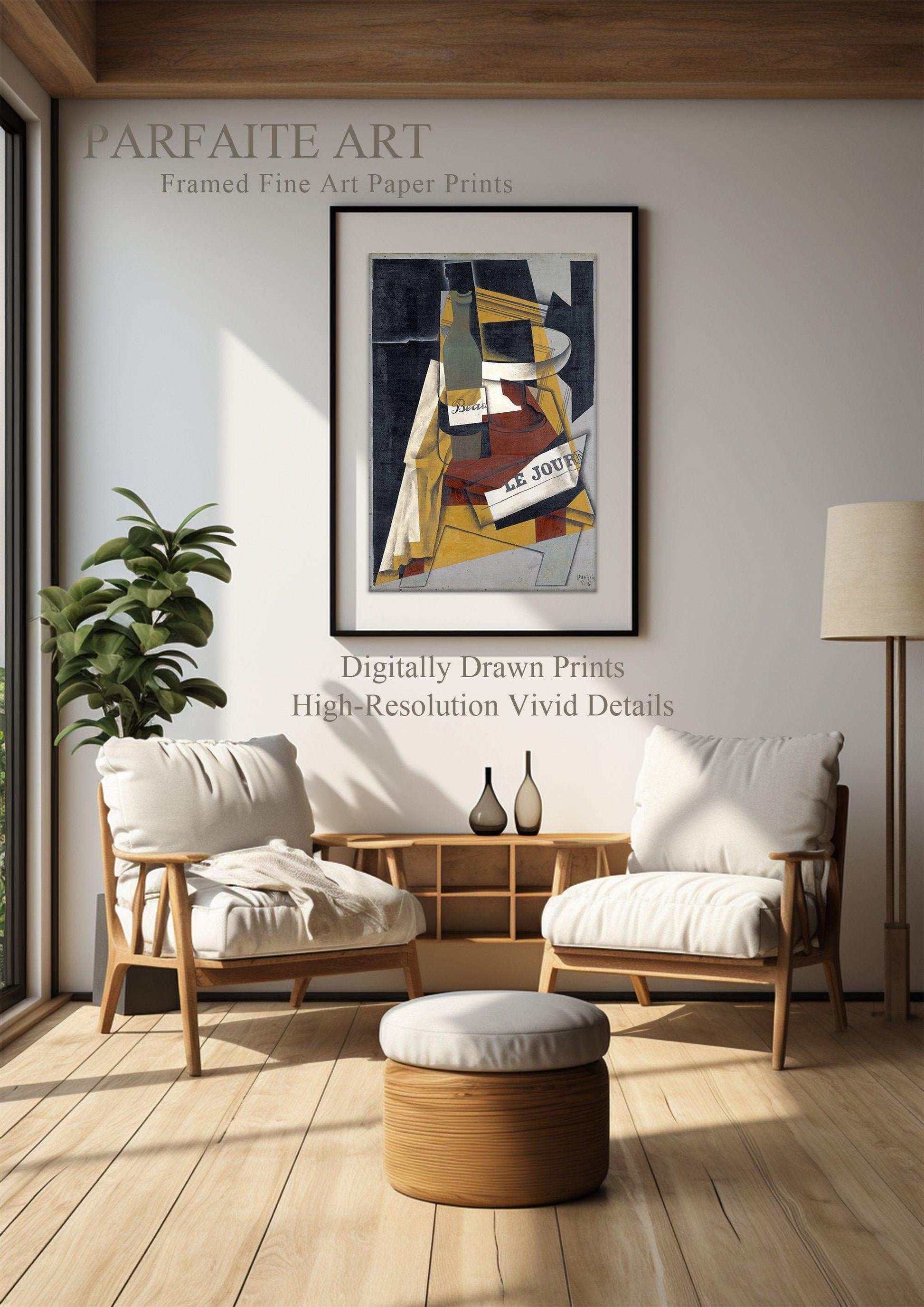 Cubism,Wall Art,Canvas Print,Framed,Home Decor CC 4 - ParfaiteArt