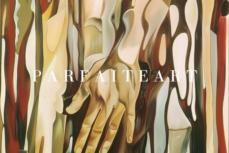 Art Deco ,Abstract Hands,Wall Art For Living Room, Giclée Prints #36