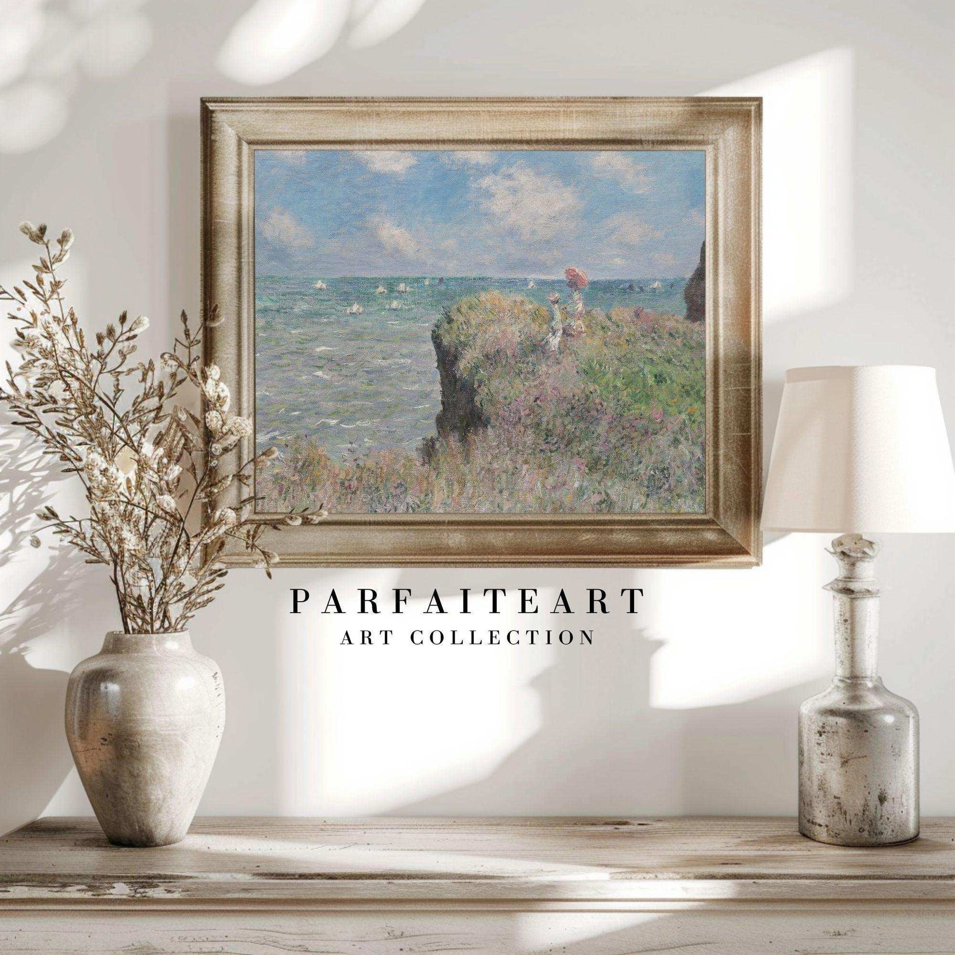 Vintage Wall Art Prints，World Famous Paintings，Art deco prints，Impressionism oil painting ，Printable Canvas，seascape,Giclée Printing Technique #60