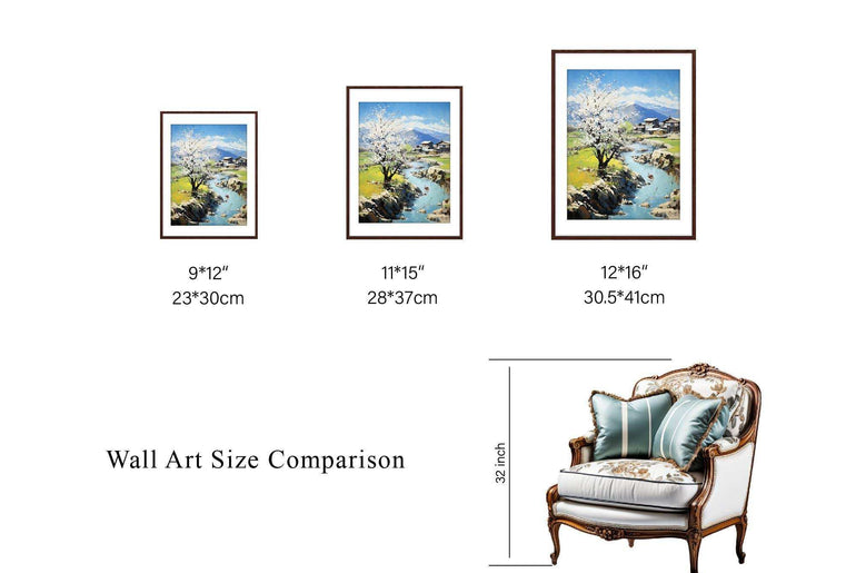 Landscape,Framed Fine Art Paper Prints,Living Room Decor,High-Quality professional Giclee technique #12