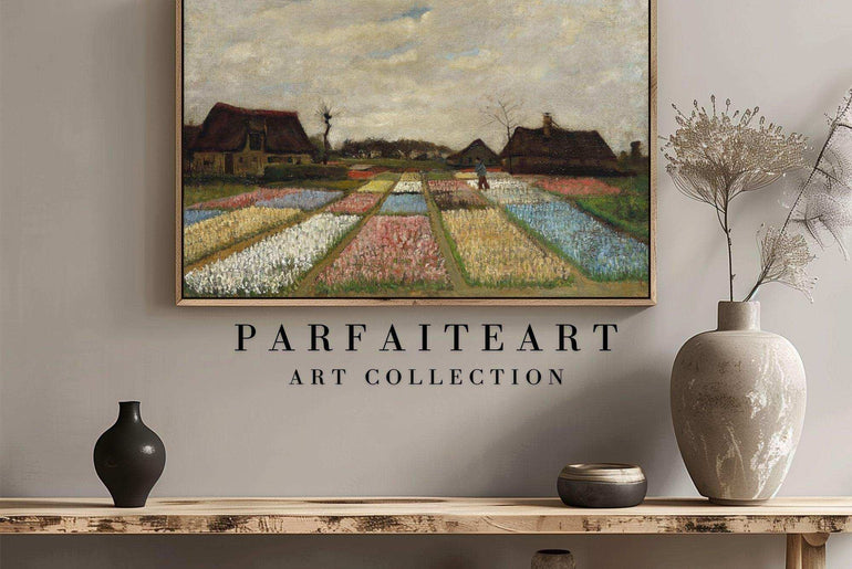 Van Gogh Inspired Giclée Vintage Wall Art ， Impressionist Farmhouse Fields & Art Deco Canvas Prints #66