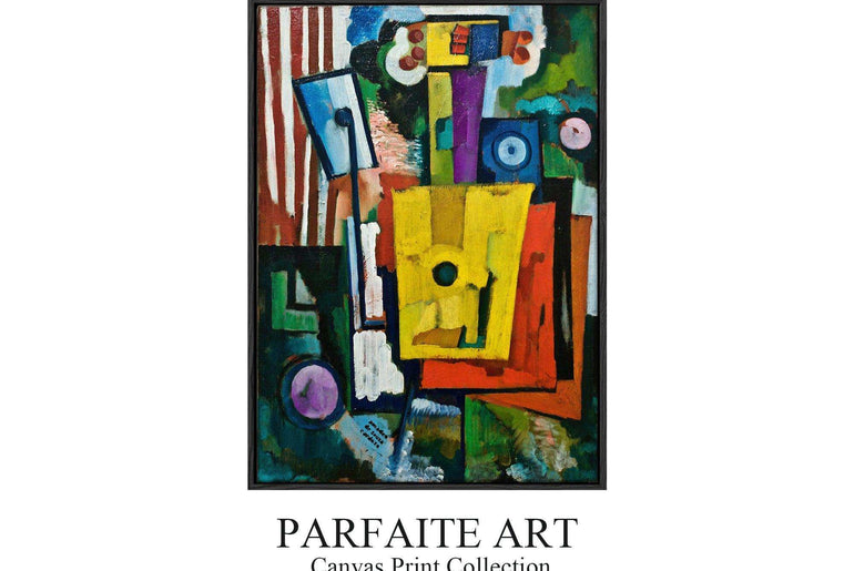 Cubism,Wall Art,Canvas Print,Framed,Home Decor CC 6 - ParfaiteArt