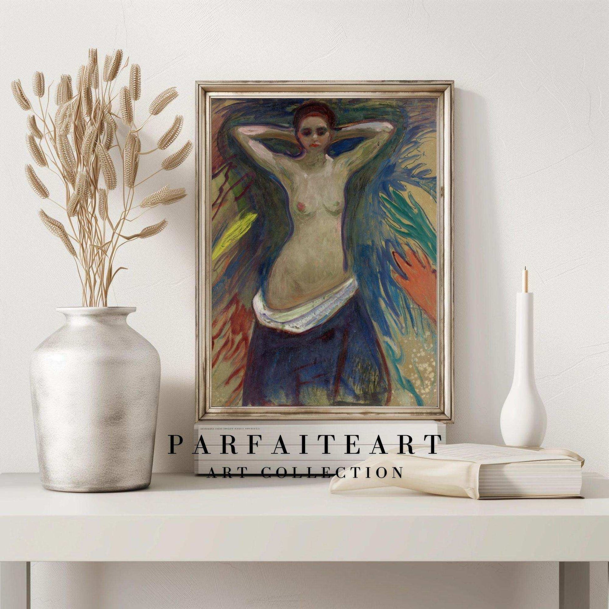 Elegant Vintage Wall Art Prints: Giclée Technique, World Famous Paintings, Art Deco Prints & Expressionism Oil Painting - Printable Canvas Portrait of a Lady #86