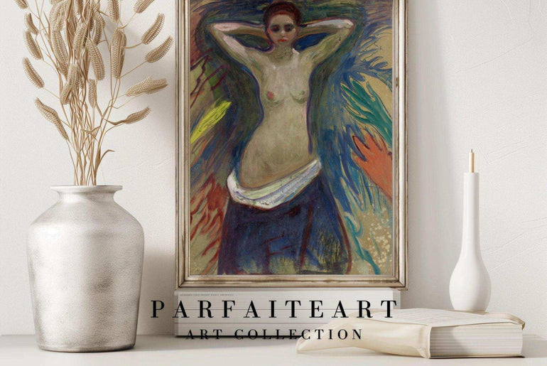 Elegant Vintage Wall Art Prints: Giclée Technique, World Famous Paintings, Art Deco Prints & Expressionism Oil Painting - Printable Canvas Portrait of a Lady #86