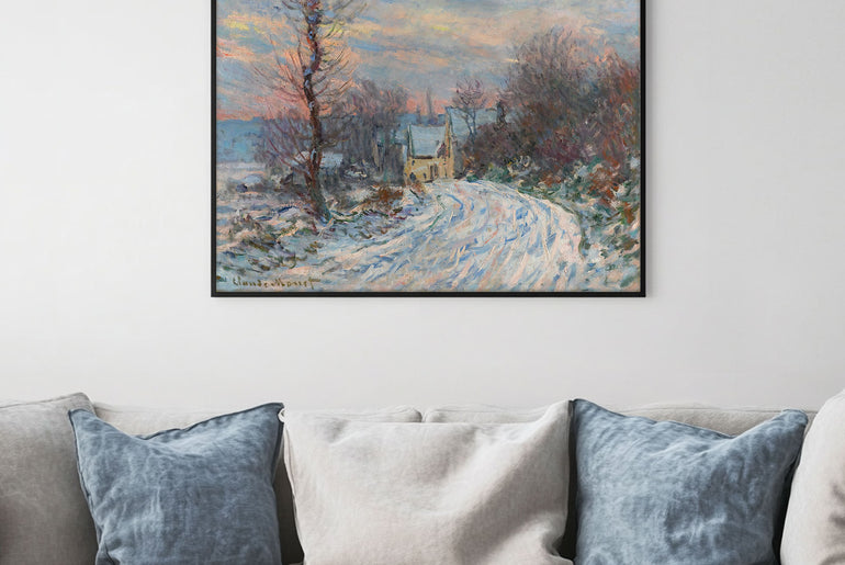 L'entrée De Giverny En Hiver (1885) - Claude Monet