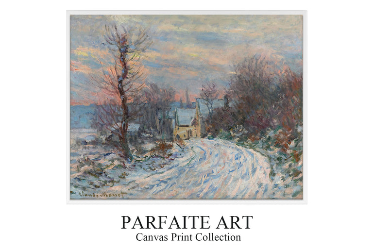 L'entrée De Giverny En Hiver (1885) - Claude Monet