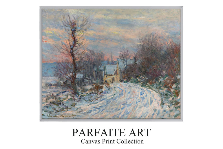 L'entrée De Giverny En Hiver (1885) - Claude Monet