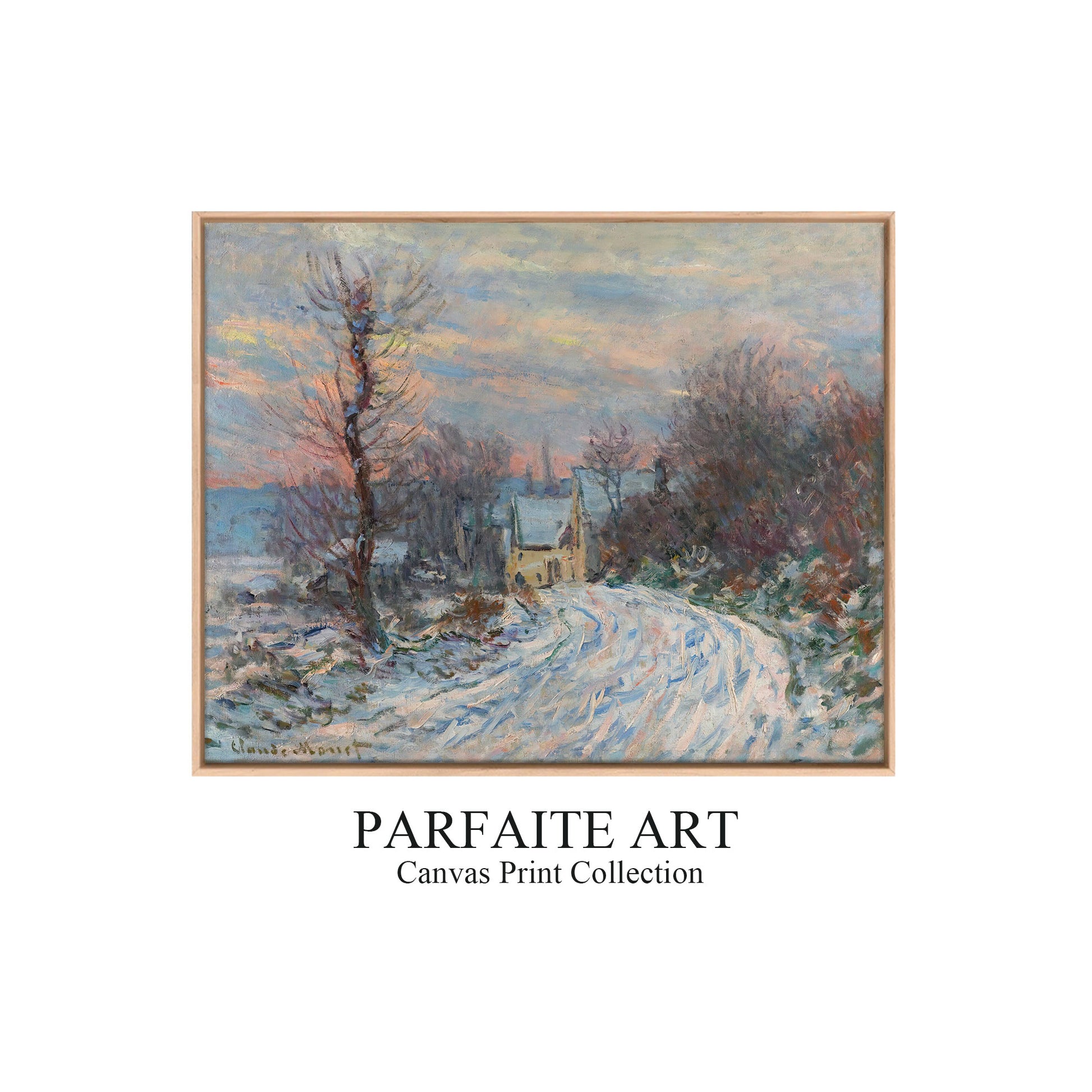 L'entrée De Giverny En Hiver (1885) - Claude Monet