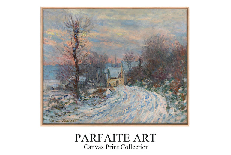 L'entrée De Giverny En Hiver (1885) - Claude Monet