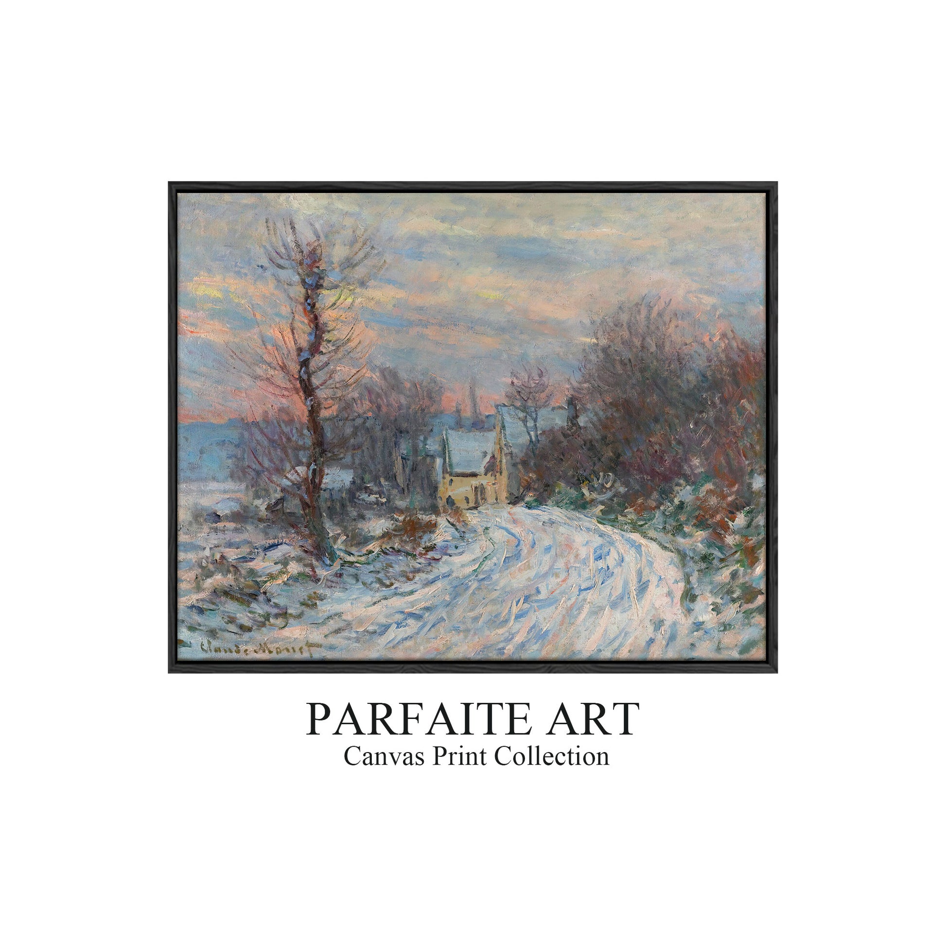 L'entrée De Giverny En Hiver (1885) - Claude Monet