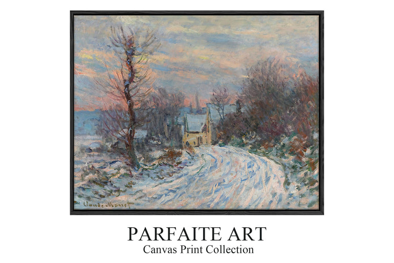 L'entrée De Giverny En Hiver (1885) - Claude Monet