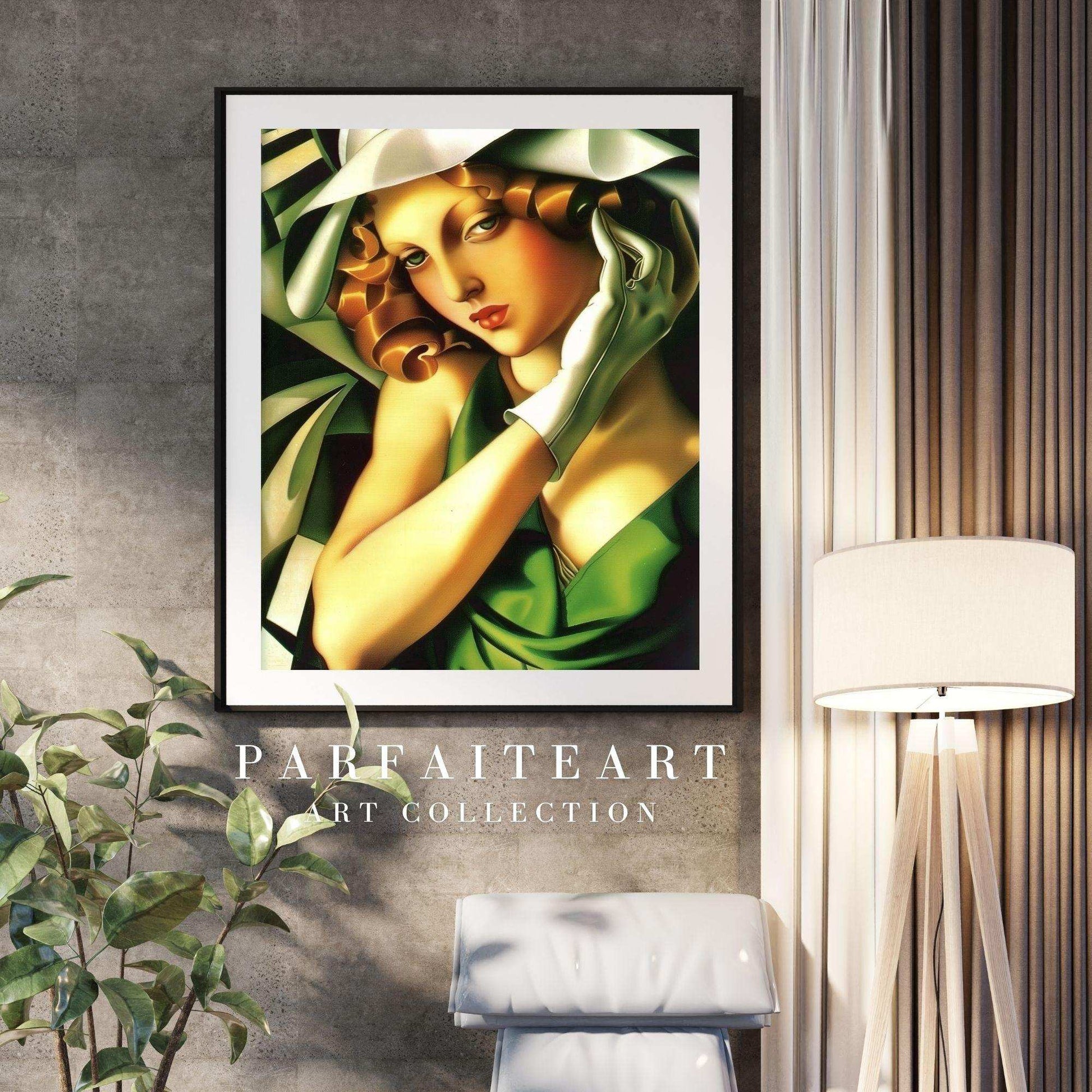 Art Deco,Framed Prints,Woman Portrait,Wall Art,Giclée technique #39