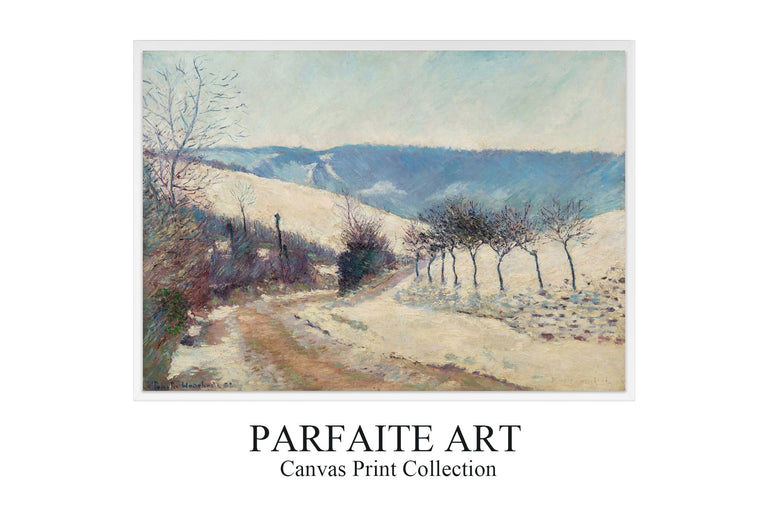 Paysage effet de neige, le Val près de Giverny (1888) - Claude Monet