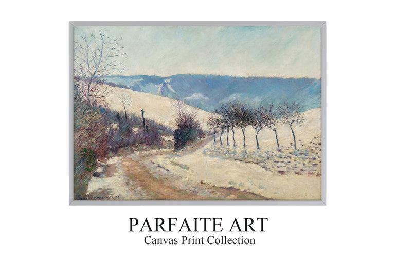 Paysage effet de neige, le Val près de Giverny (1888) - Claude Monet