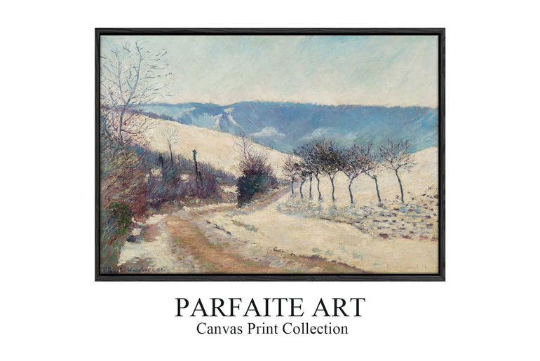 Paysage effet de neige, le Val près de Giverny (1888) - Claude Monet