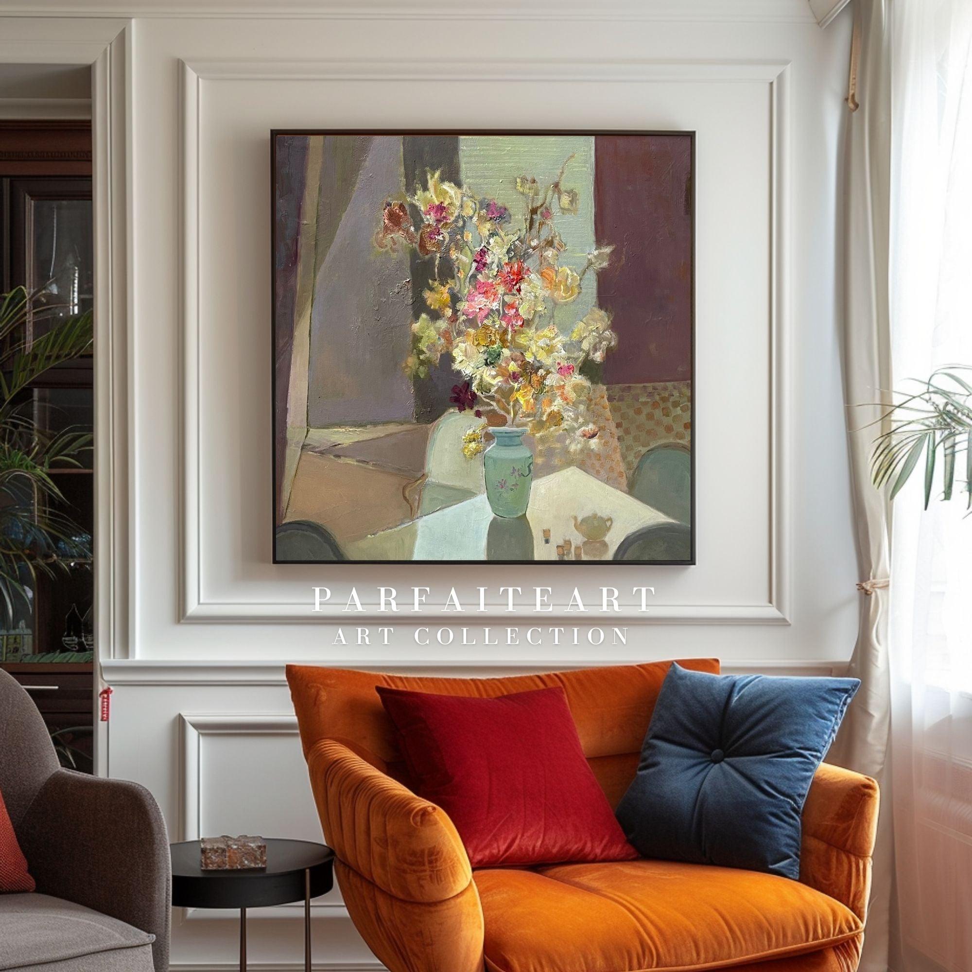 Original Painting,Handmade,Canvas Print,Abstract Art,Botany,Art Decor For Living Room O12 - ParfaiteArt