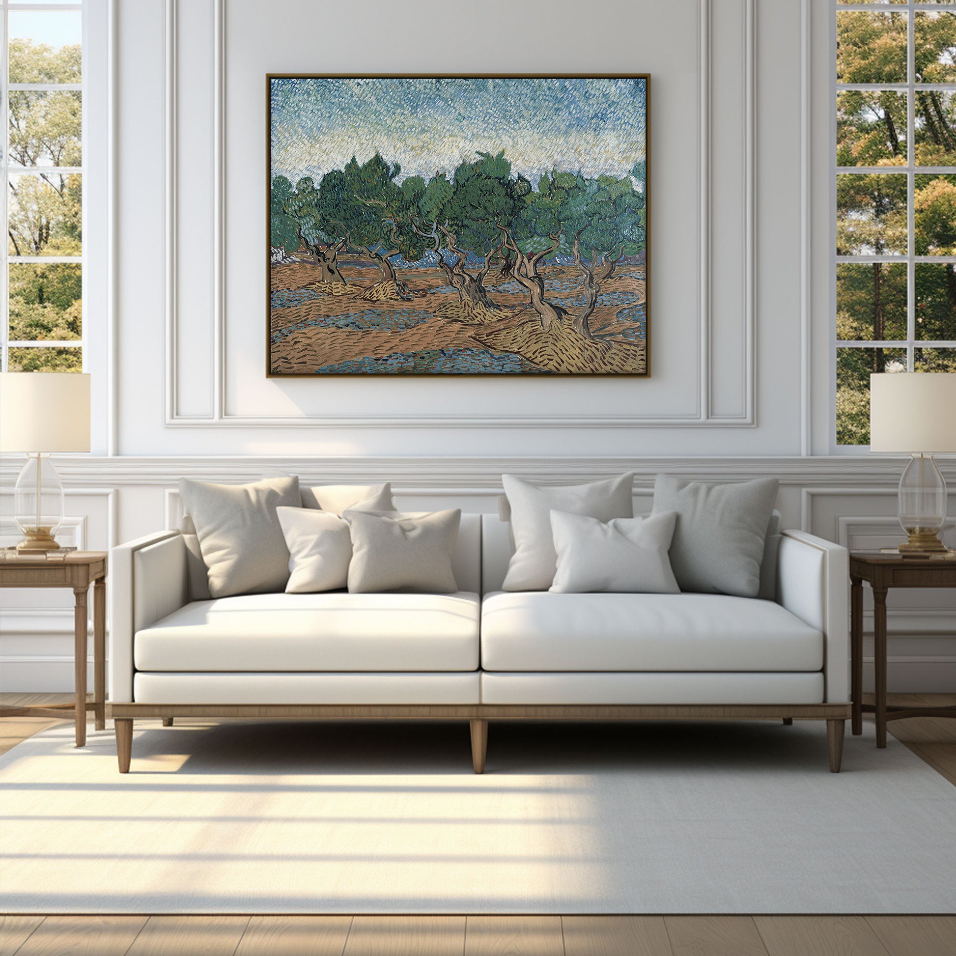 Olive Orchard by Vincent van Gogh | Giclée Printed Landscape Art | Museum-Quality Premium Framing