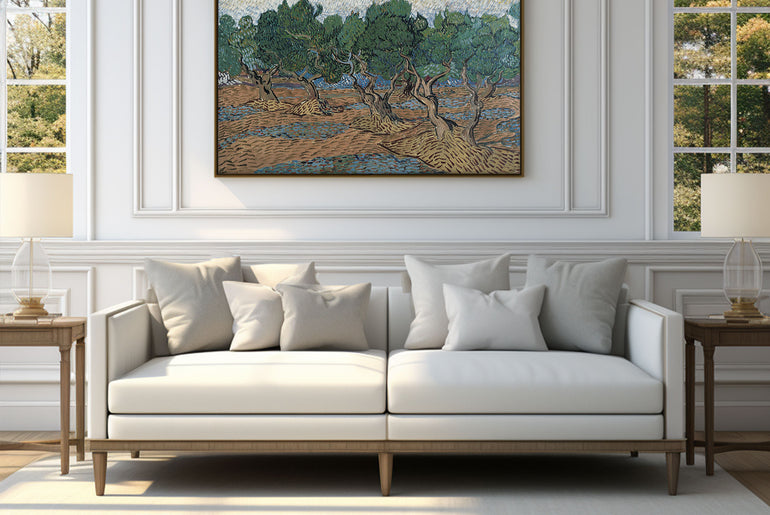 Olive Orchard by Vincent van Gogh | Giclée Printed Landscape Art | Museum-Quality Premium Framing