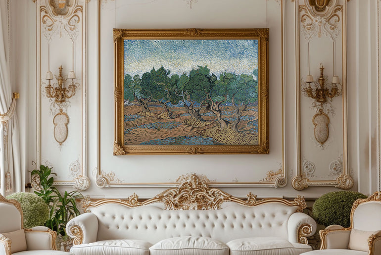 Olive Orchard by Vincent van Gogh | Giclée Printed Landscape Art | Museum-Quality Premium Framing