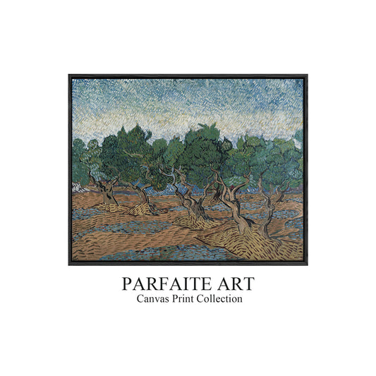 Olive Orchard by Vincent van Gogh | Giclée Printed Landscape Art | Museum-Quality Premium Framing