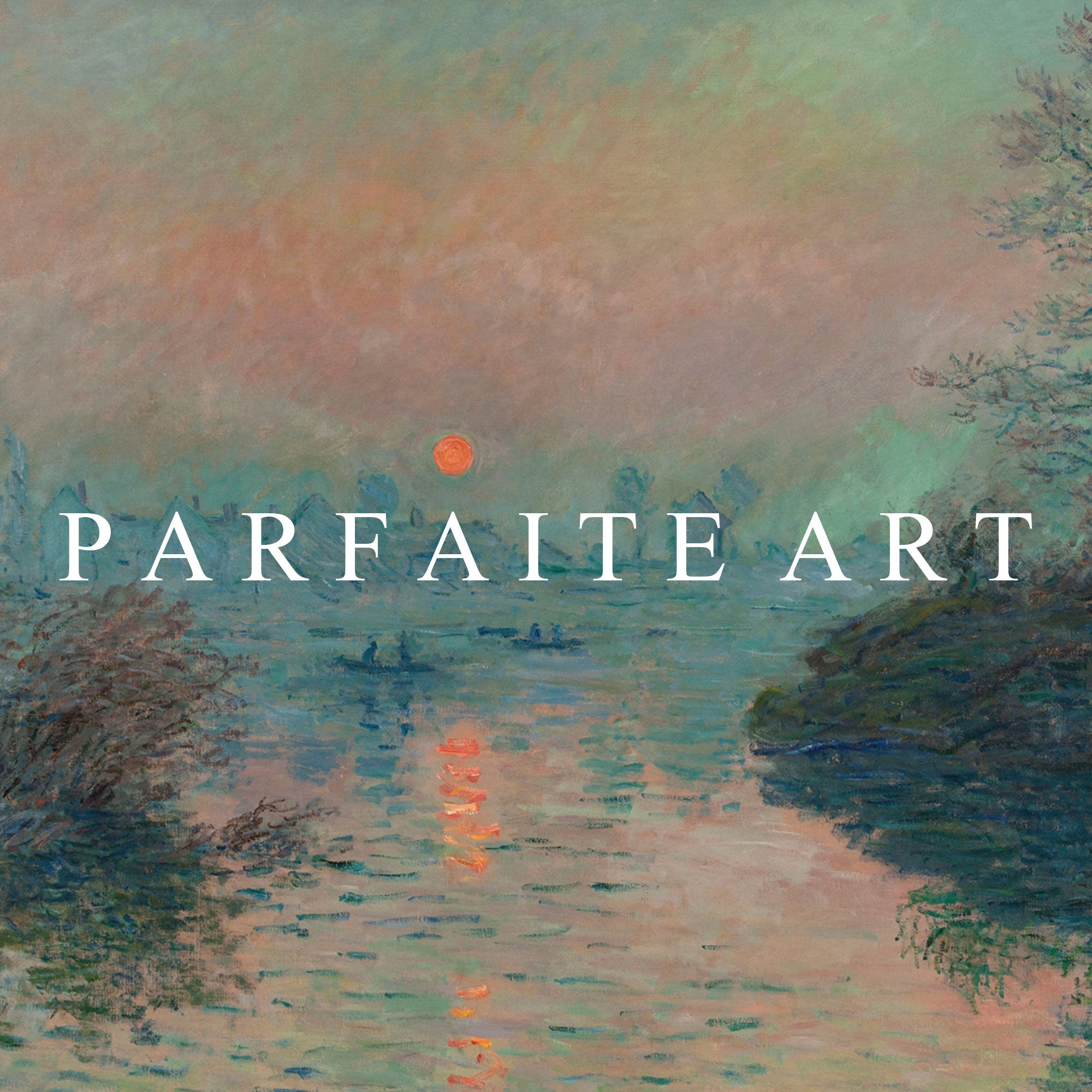 Amazon.com: CLAUDE MONET SUNSET ON SEINE AT LAVACOURT WINTER