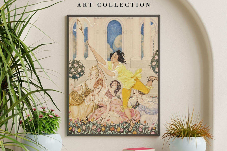 Decorative Wall Art Prints of Renaissance and Rococo Era Beauties on Printable Canvases using Giclée Printing Techniques #100