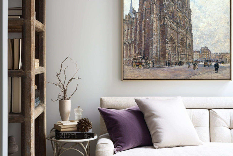 Giclée printed World Famous Paintings, Realistic Artworks and Architectural Landscapes on Printable Canvas #71