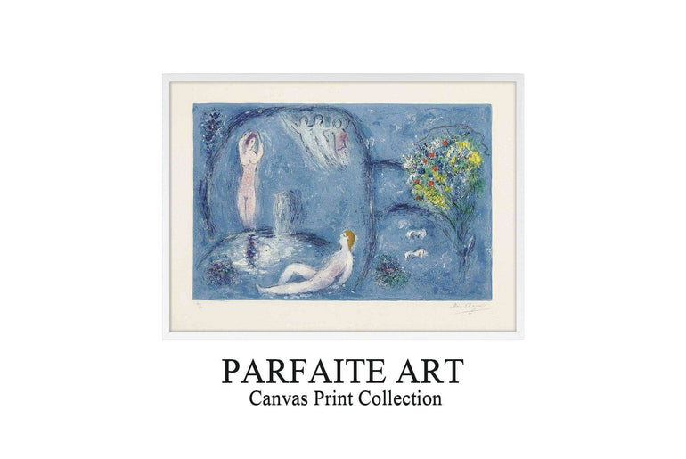 Primitivism,Watercolor,Wall Art,Fine Art Paper Print PF 7 - ParfaiteArt