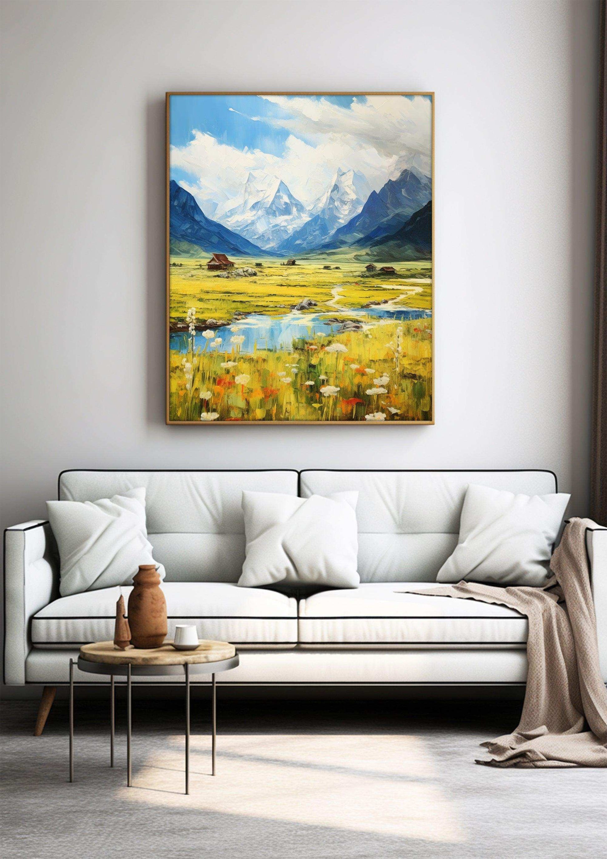 Landscape,Decorative painting,PRINTABLE Art,Digital Download