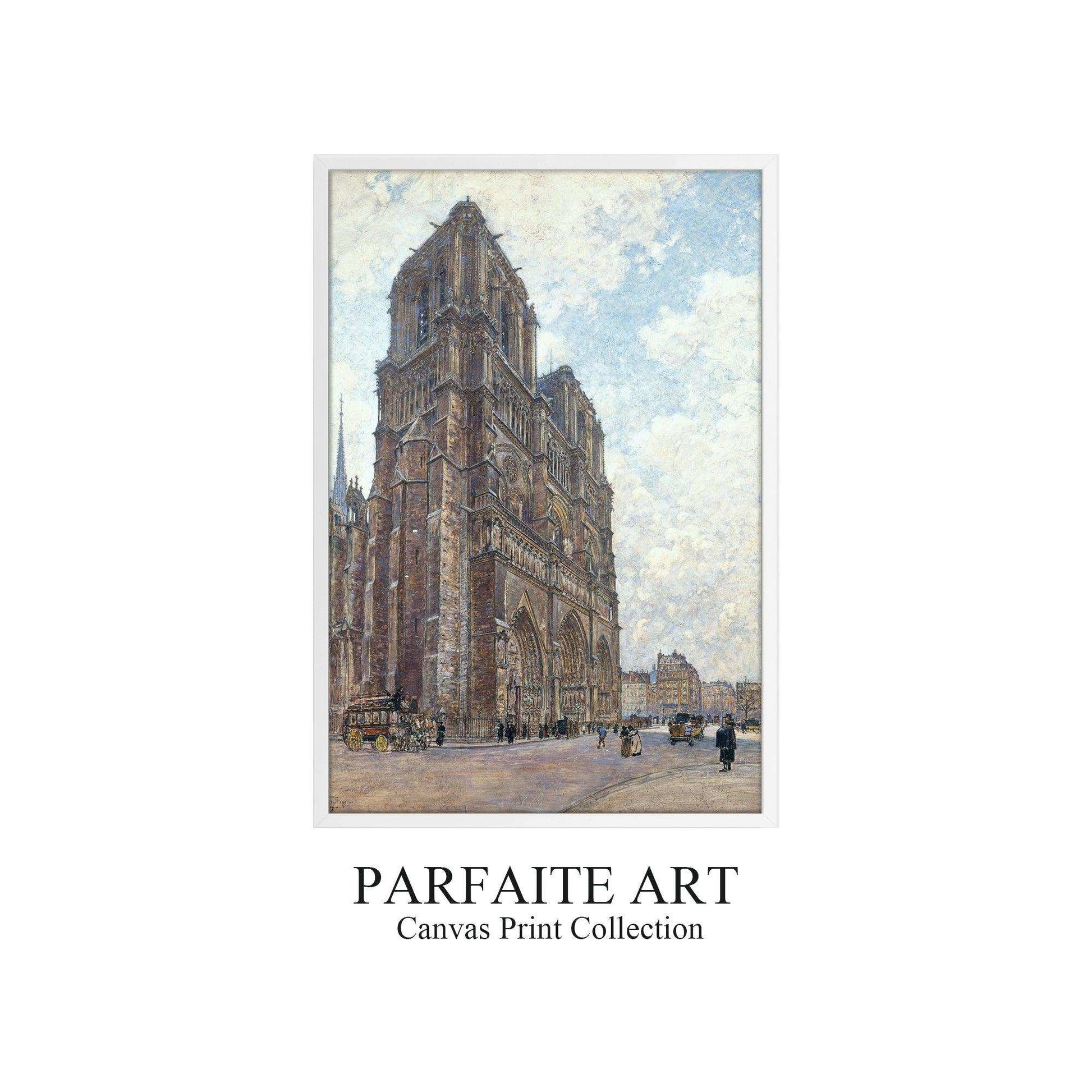 Giclée printed World Famous Paintings, Realistic Artworks and Architectural Landscapes on Printable Canvas #71 White