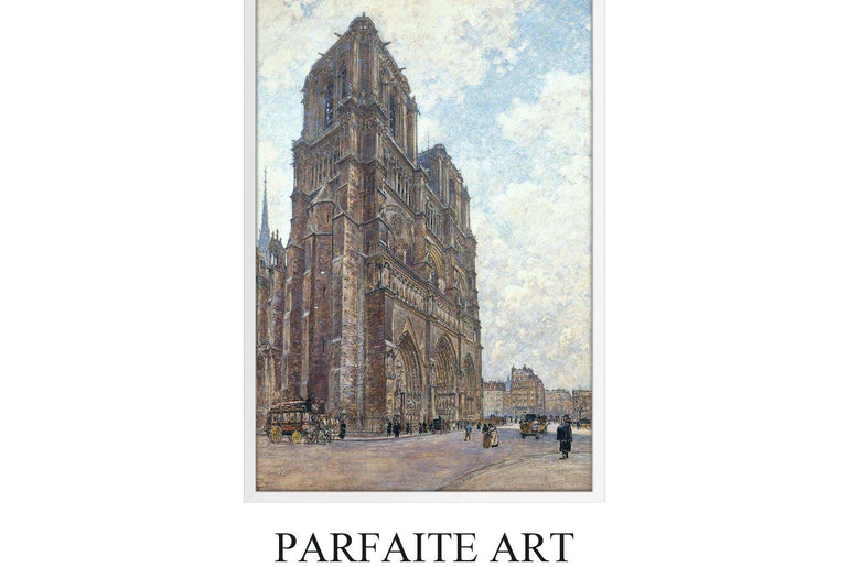 Giclée printed World Famous Paintings, Realistic Artworks and Architectural Landscapes on Printable Canvas #71 White