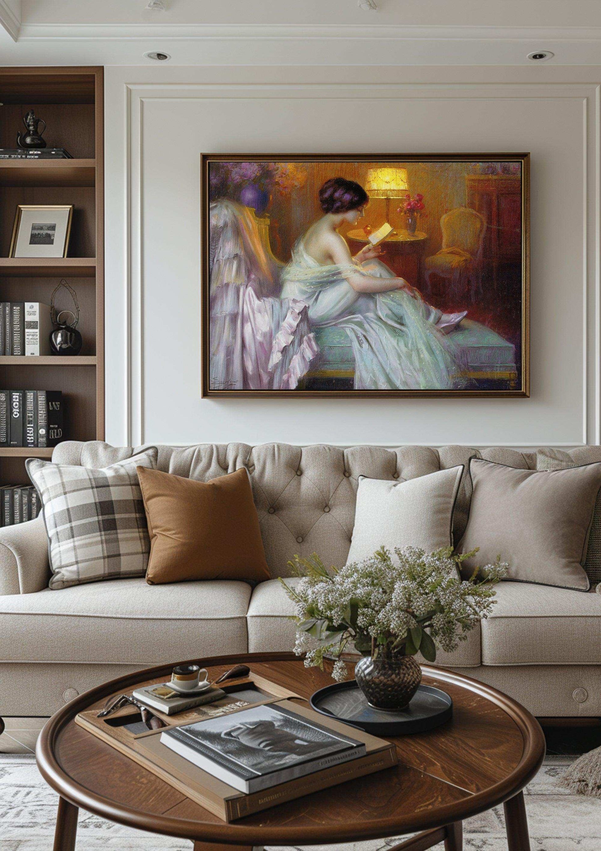 Romanticism,Wall Art,Canvas Print,Framed RC 10 - ParfaiteArt