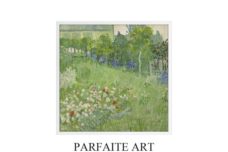 Van Gogh's Vision: Stunning Impressionist Landscape Giclée Prints - Vintage Art Deco Canvas Print #63 White